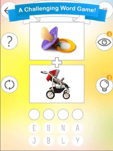 Изображение игры: Mix Two Photos - A Word Photo Puzzle Game for your Brain