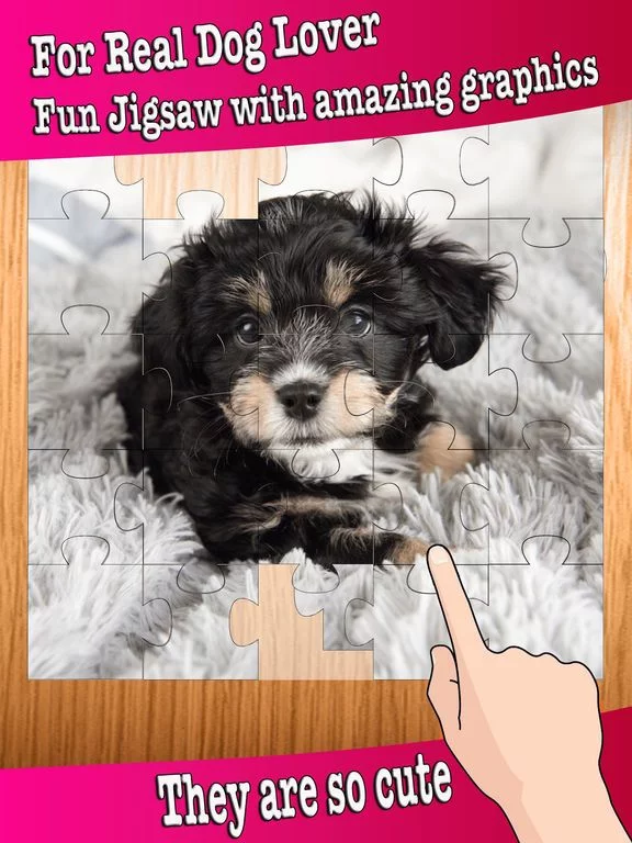 Изображение игры: Jigsaw Puzzles - Cute Puppy Love Baby Animal Game
