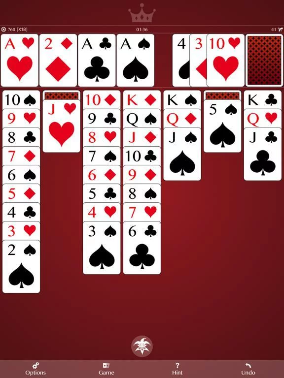 Изображение игры: Peak Solitaire
