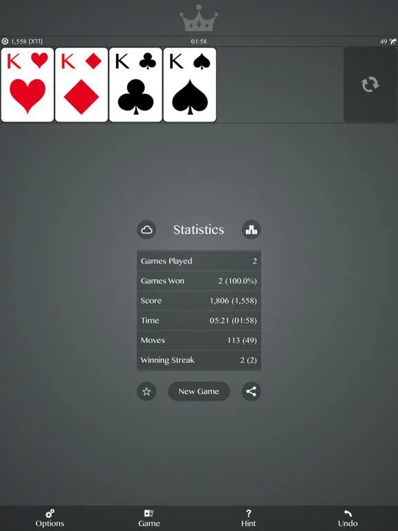 Изображение игры: Peak Solitaire