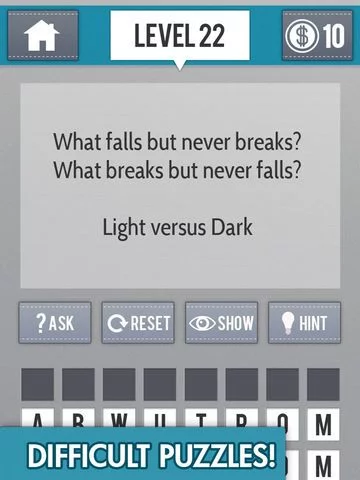 Изображение игры: The Riddle Game - A Challenging Word Puzzle Game for Your Brain