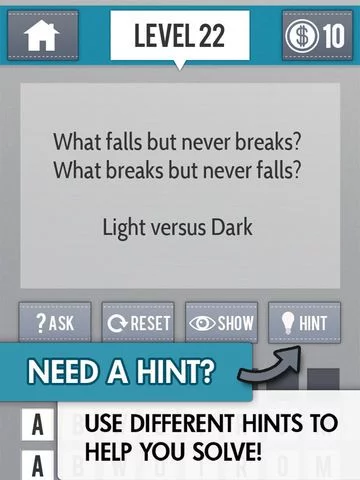 Изображение игры: The Riddle Game - A Challenging Word Puzzle Game for Your Brain