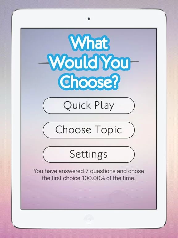 Изображение игры: Would You Choose? - Questions