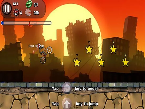 Изображение игры: Stunt Stick BMX Race