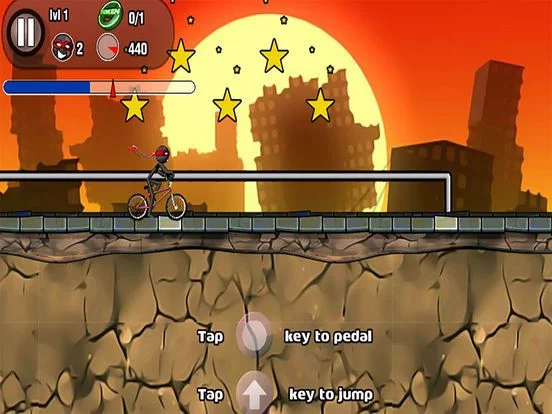 Изображение игры: Stunt Stick BMX Race