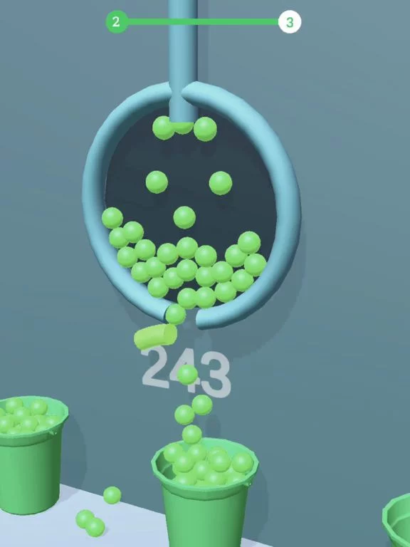 Изображение игры: fill buckets with Balls