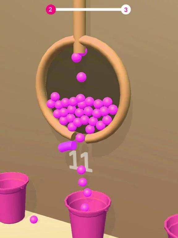 Изображение игры: fill buckets with Balls