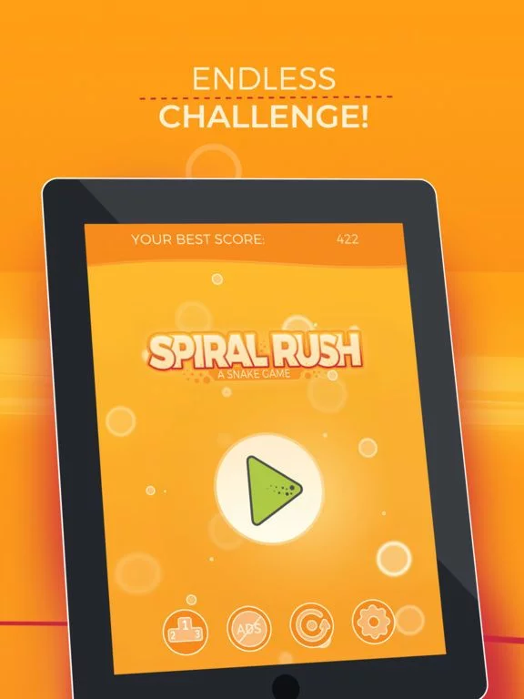 Изображение игры: Spiral Rush: a Snake Game
