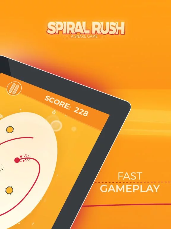 Изображение игры: Spiral Rush: a Snake Game
