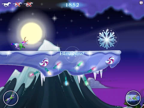 Изображение игры: Robot Unicorn Attack Christmas Edition