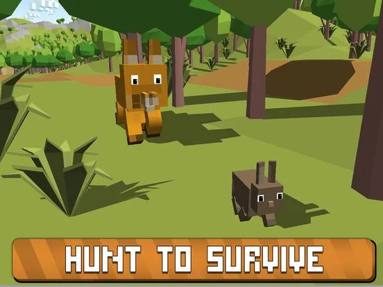 Изображение игры: Blocky Fox Craft Simulator 3D