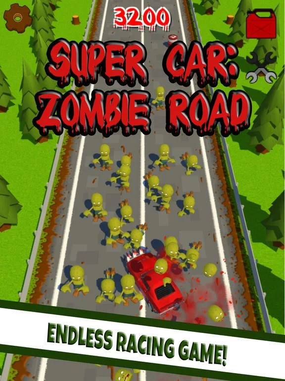 Изображение игры: Super Car: Zombie Road