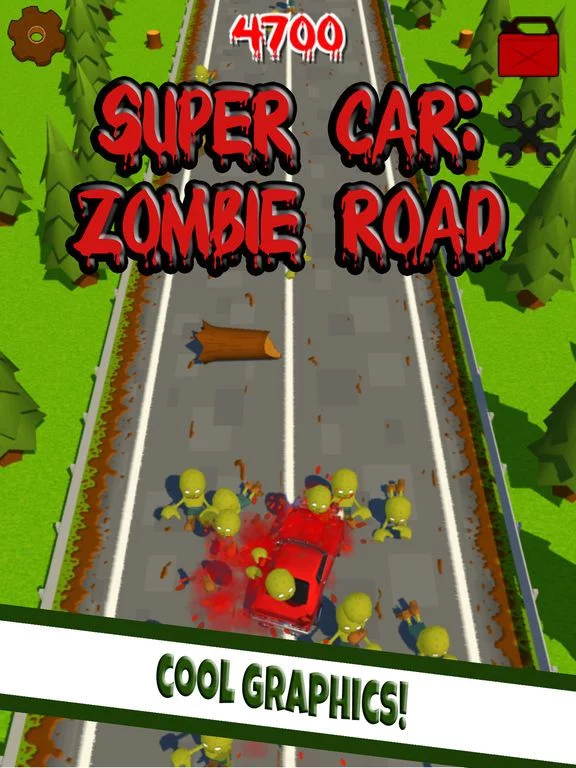 Изображение игры: Super Car: Zombie Road