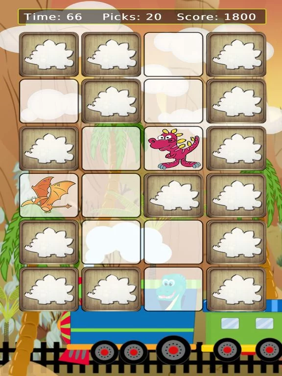 Изображение игры: Dino Train Match Up Game