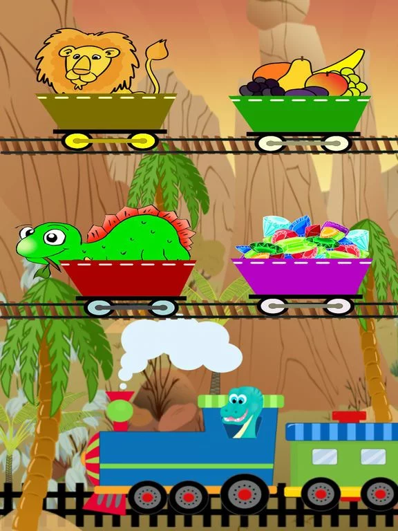 Изображение игры: Dino Train Match Up Game