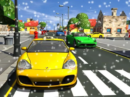 Изображение игры: Winter Taxi Parking Simulator - taxi driver games,parking games