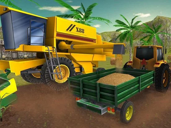 Изображение игры: Farming Simulator Farmers Crop Harvest Tractor Trucks Drive Game