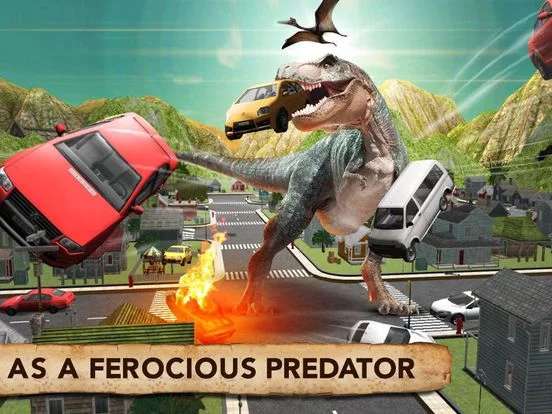 Изображение игры: Dinosaur Simulator Trex Destruction Jurassic Forest & City Hungry Dino Carnage