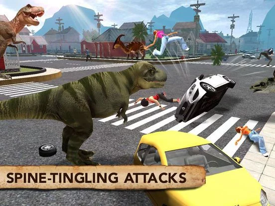 Изображение игры: Dinosaur Simulator Trex Destruction Jurassic Forest & City Hungry Dino Carnage