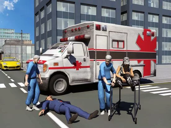 Изображение игры: Ambulance Driver 3d Simulator Games