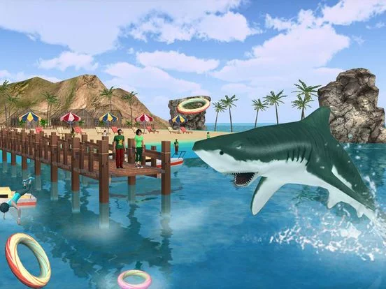 Изображение игры: Angry Shark Revenge-Dangerous Seaworld Creature Human Eater Game