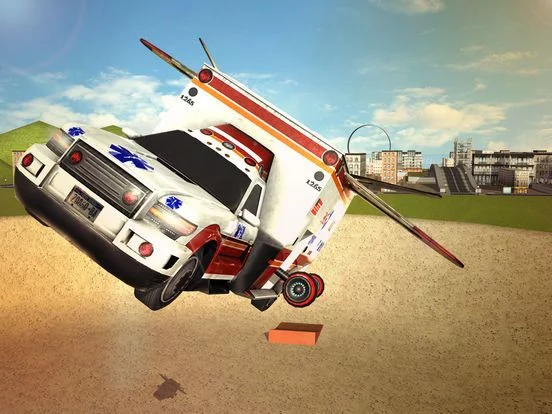 Изображение игры: Flying Ambulance 3d Simulator 2016