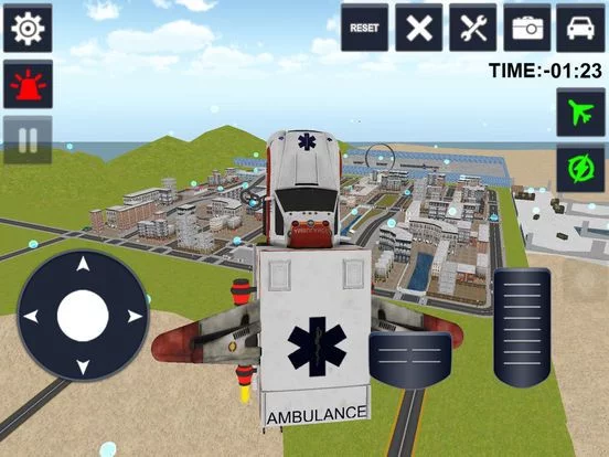 Изображение игры: Flying Ambulance 3d Simulator 2016