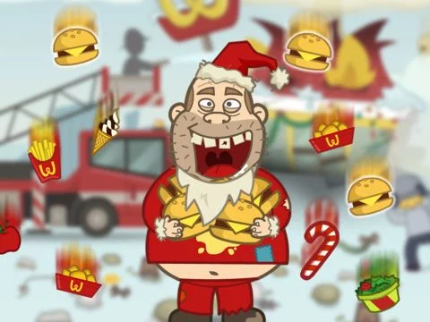 Изображение игры: Crazy Burger Christmas - by Top Addicting Games Free Apps