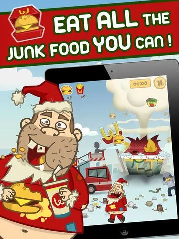 Изображение игры: Crazy Burger Christmas - by Top Addicting Games Free Apps