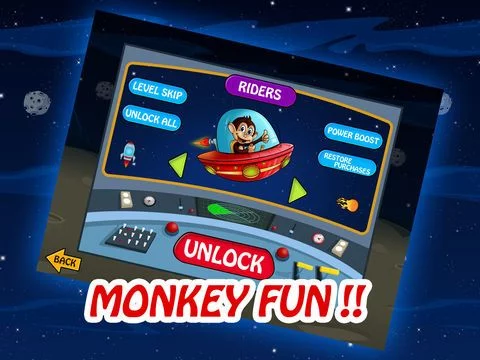 Изображение игры: Gravity Star Monkey: Moon Surfers - Little Space Pet Adventure (Free Game)