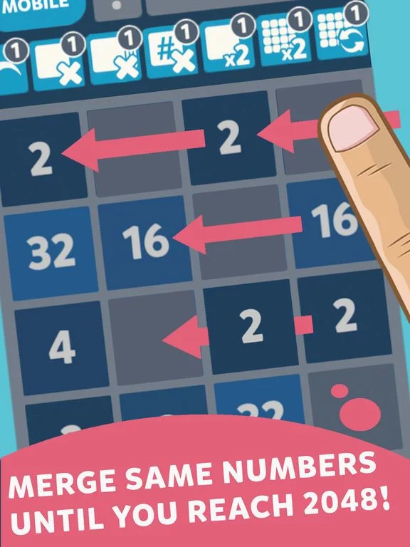 Изображение игры: 2048 Mobile Merge Logic Game