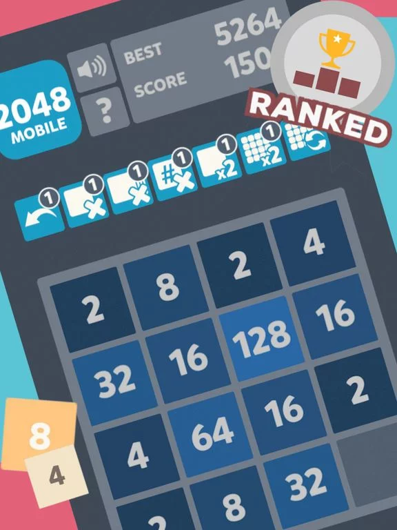 Изображение игры: 2048 Mobile Merge Logic Game