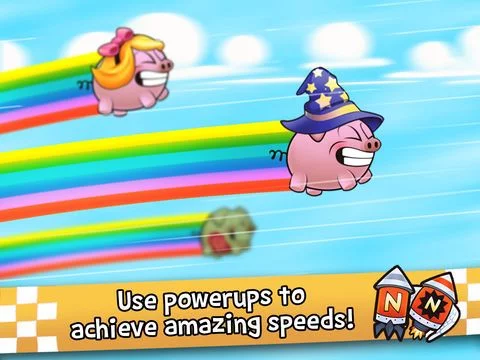 Изображение игры: Racing Pigs - An Amazing Speedy Race