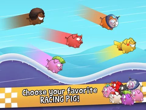 Изображение игры: Racing Pigs - An Amazing Speedy Race