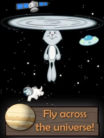 Изображение игры: Flying Bunny Top - by "Best Free Addicting Games"