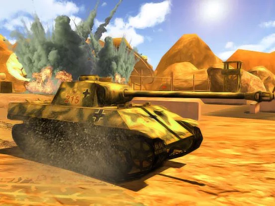 Изображение игры: Clash of Tanks Tropical Island Warfare First Person Missile Shooter Games