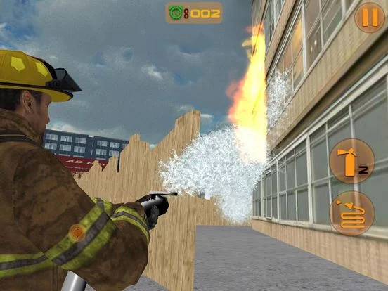 Изображение игры: FireFighter fighting 3d simulator Truck Driver