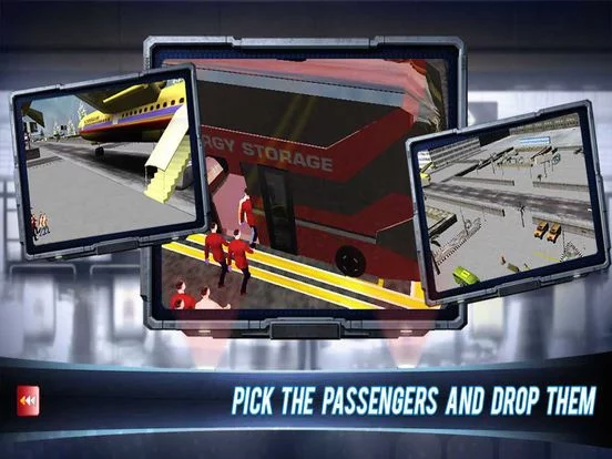 Изображение игры: Airport Bus Simulator 3D. Real Bus Driving & Parking For kids