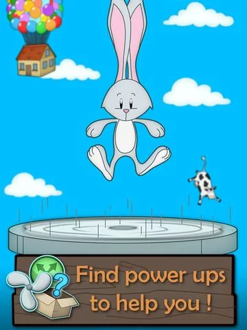Изображение игры: Flying Bunny Top - by "Best Free Addicting Games"