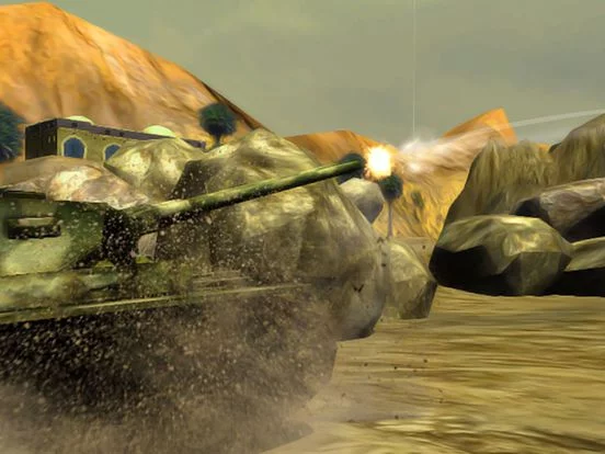 Изображение игры: Clash of Tanks Tropical Island Warfare First Person Missile Shooter Games