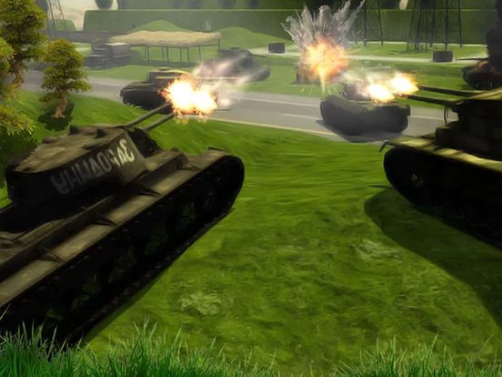 Изображение игры: Clash of Tanks Tropical Island Warfare First Person Missile Shooter Games