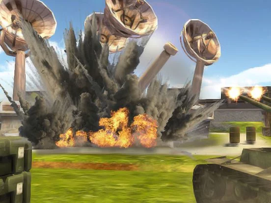 Изображение игры: Clash of Tanks Tropical Island Warfare First Person Missile Shooter Games
