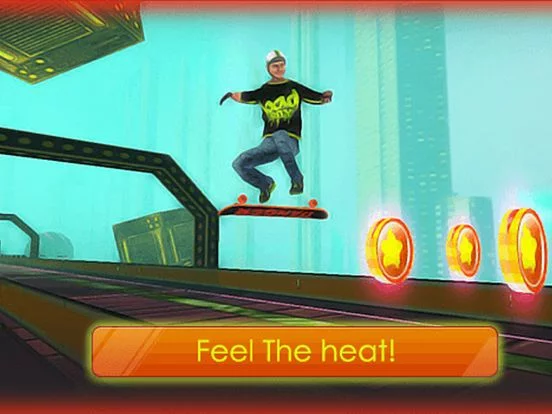 Изображение игры: Skateboard Games Skate Park Flaming Hawks Skater Skating Freestyle Game