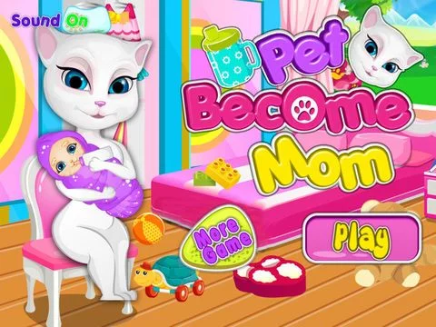 Изображение игры: Pet Become Mom