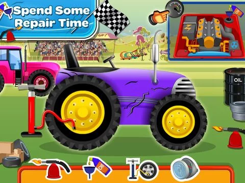 Изображение игры: Racing Tractor Simulator Spa & Salon