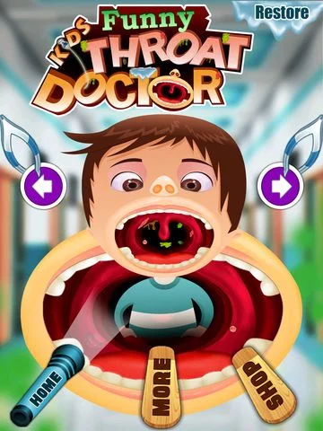 Изображение игры: Funny Kid's Throat Doctor
