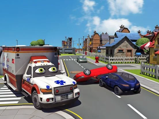 Изображение игры: Kids Hospital and Emergency City Driving