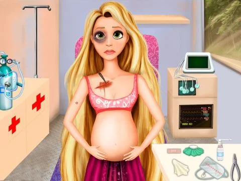 Изображение игры: New Born Baby And Mom At Ambulance
