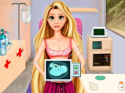 Изображение игры: New Born Baby And Mom At Ambulance