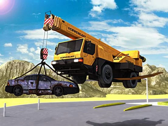 Изображение игры: Messy city cleaner truck parking